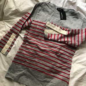 ***SOLD***COMME DES GARÇONS tricot embroidered L/S